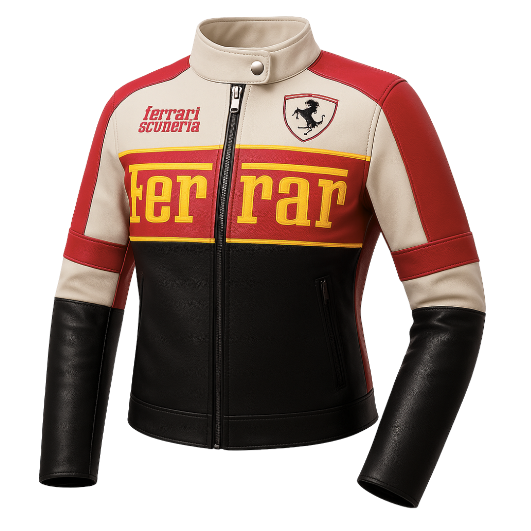 Miniatura 3 de CHAQUETA DAMA MOTERA FERRARI - COLOR: NEGRO-FUCSIA, TALLAS: L